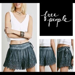 FREE PEOPLE GRAY SHORTS
